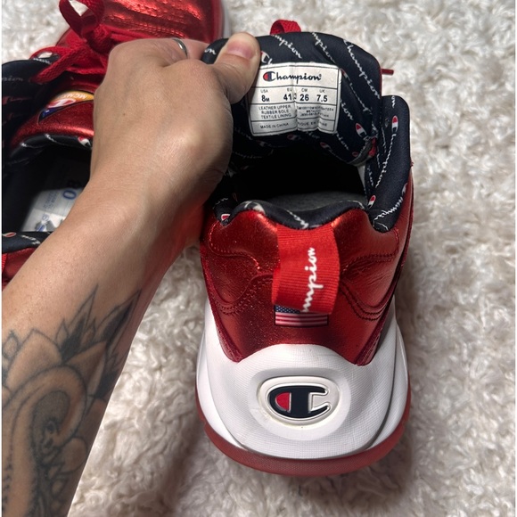 EUC Champion 93 Eighteen Metallic Sneakers - Picture 6 of 12